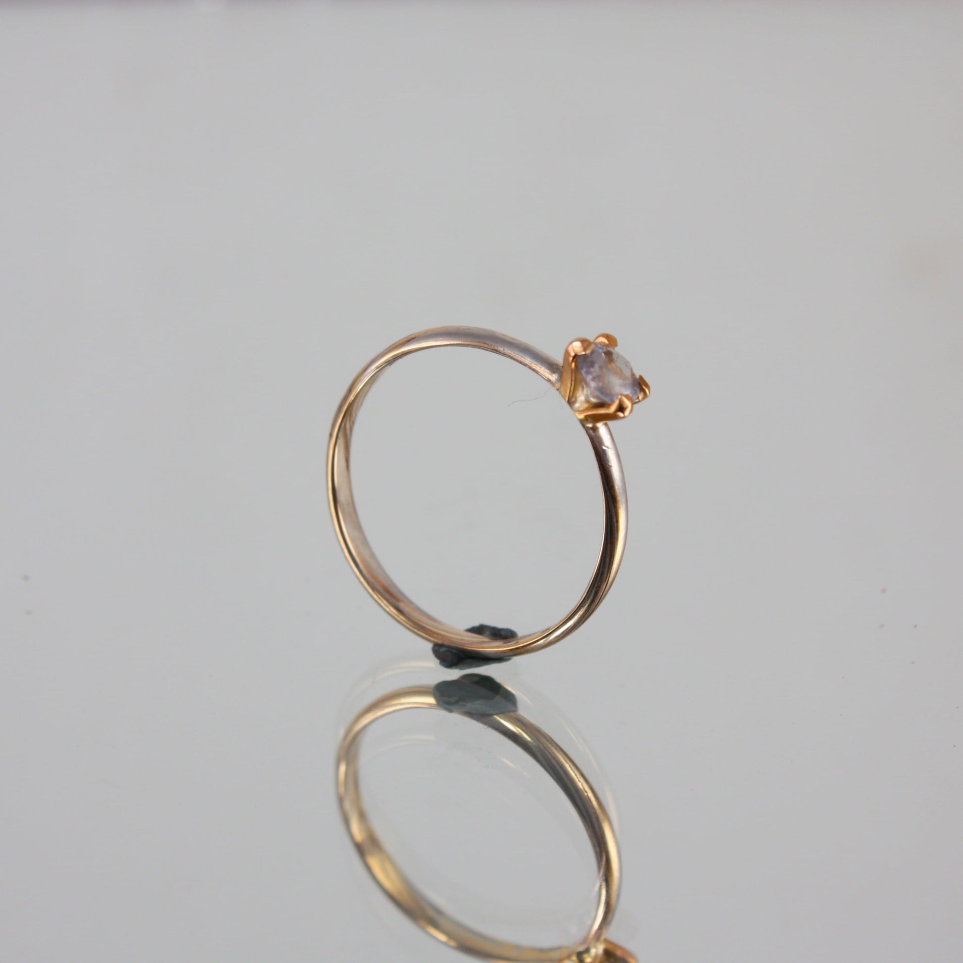 Gold-Mokume-Ring-with-White-Topaz