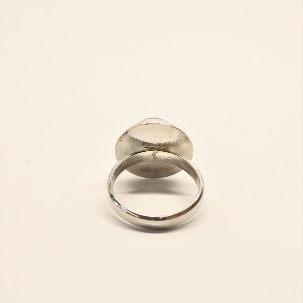 Lavender-Blue-Round-Enamel-Ring