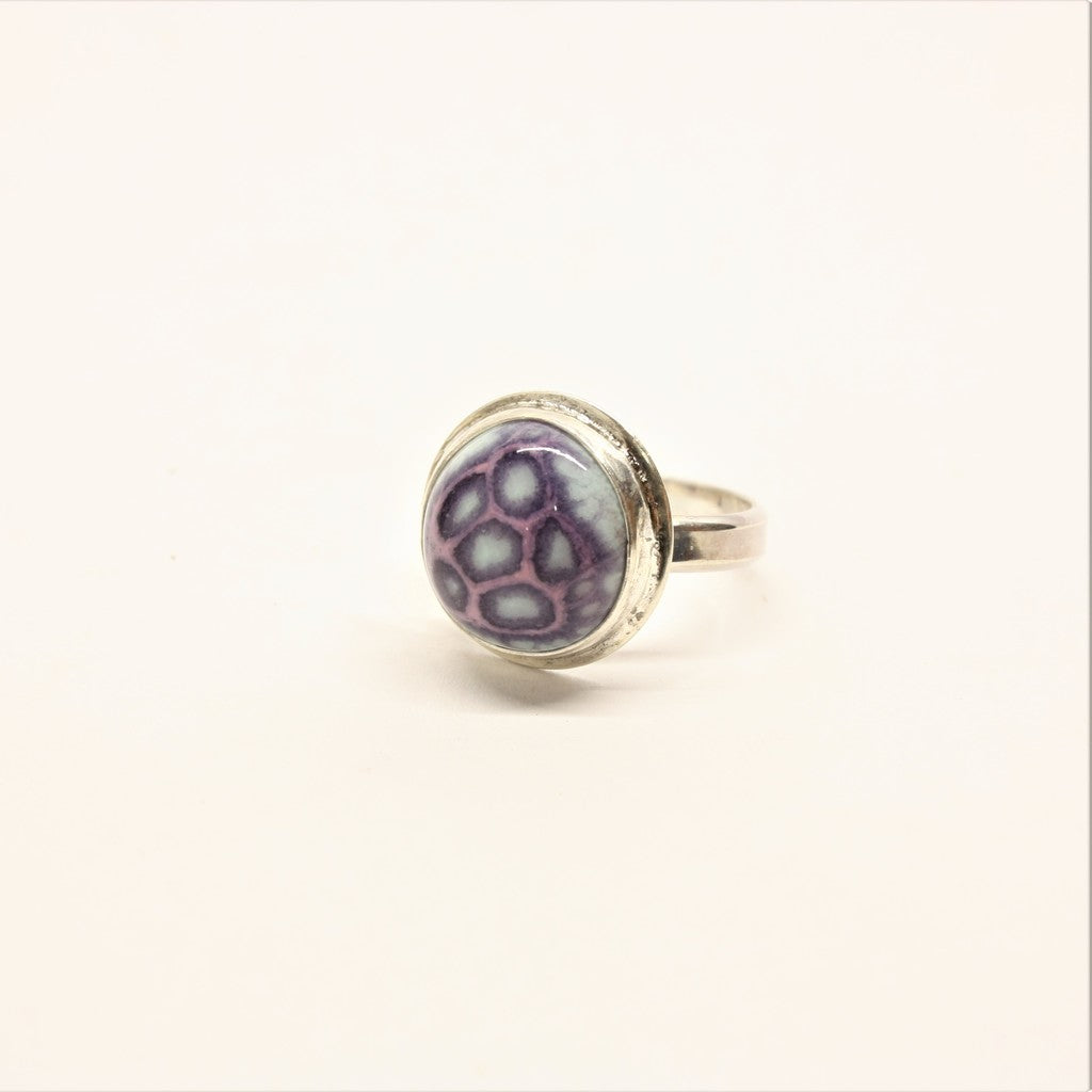 Lavender-Blue-Round-Enamel-Ring