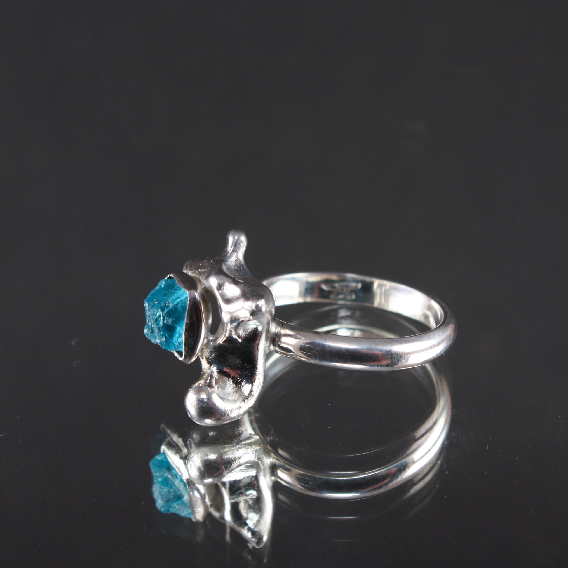 Raw-Apatite-Water-Cast-Ring