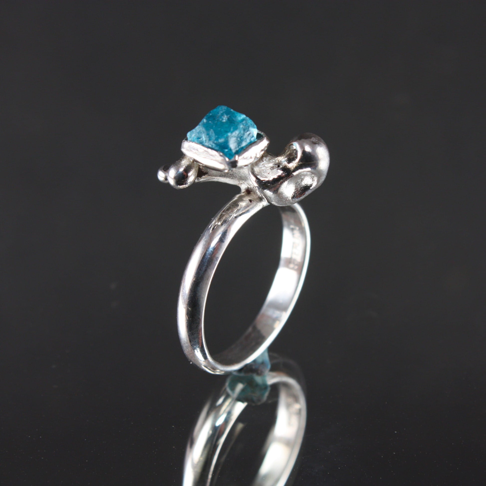 Raw-Apatite-Water-Cast-Ring