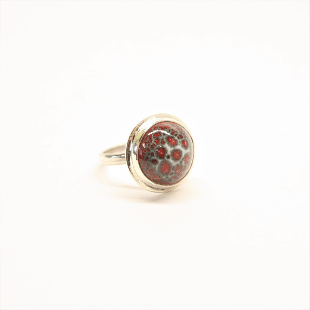 Red-Gray-Round-Enamel-Ring
