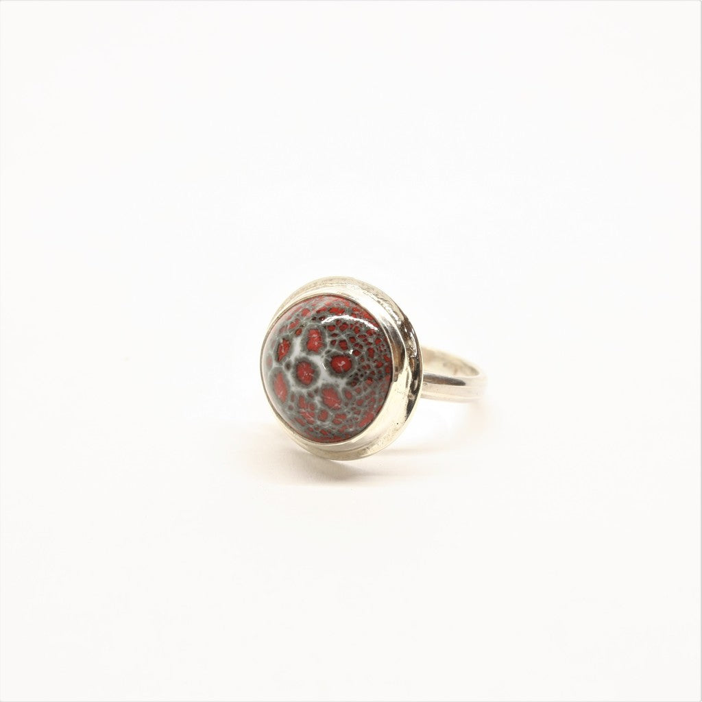 Red-Gray-Round-Enamel-Ring