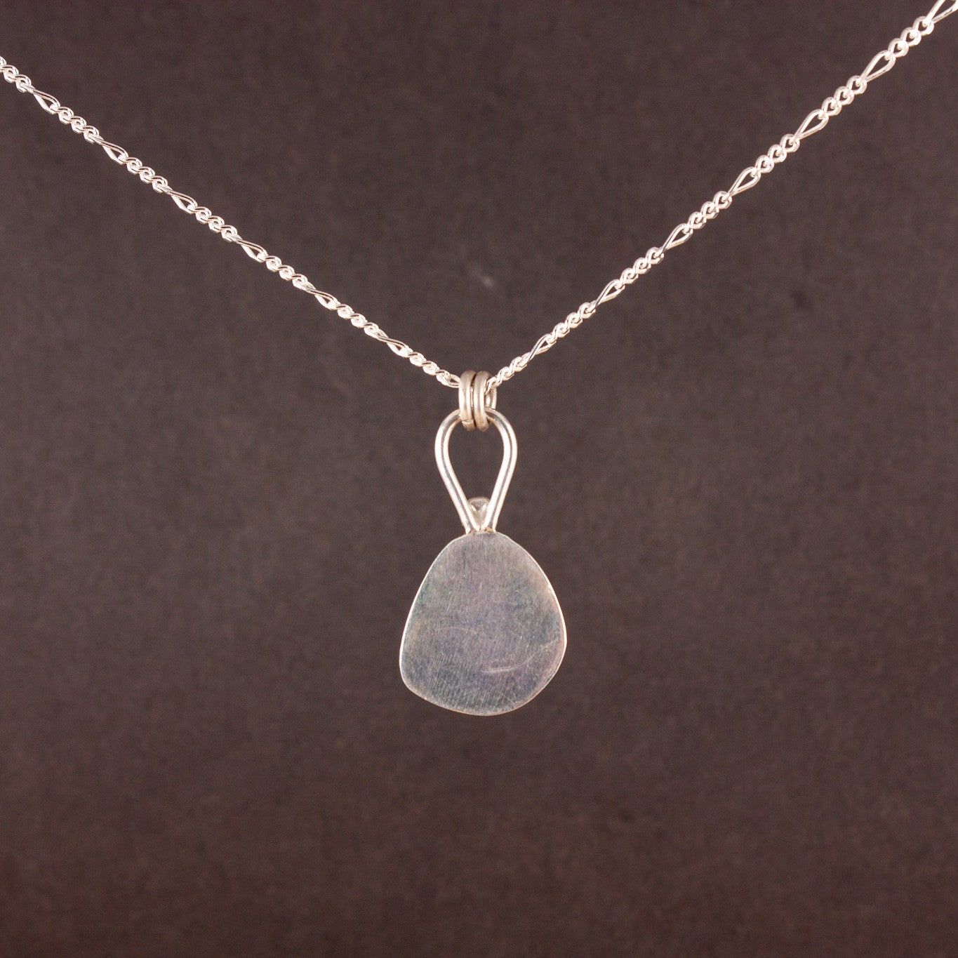 cobalt blue sea glass necklace...