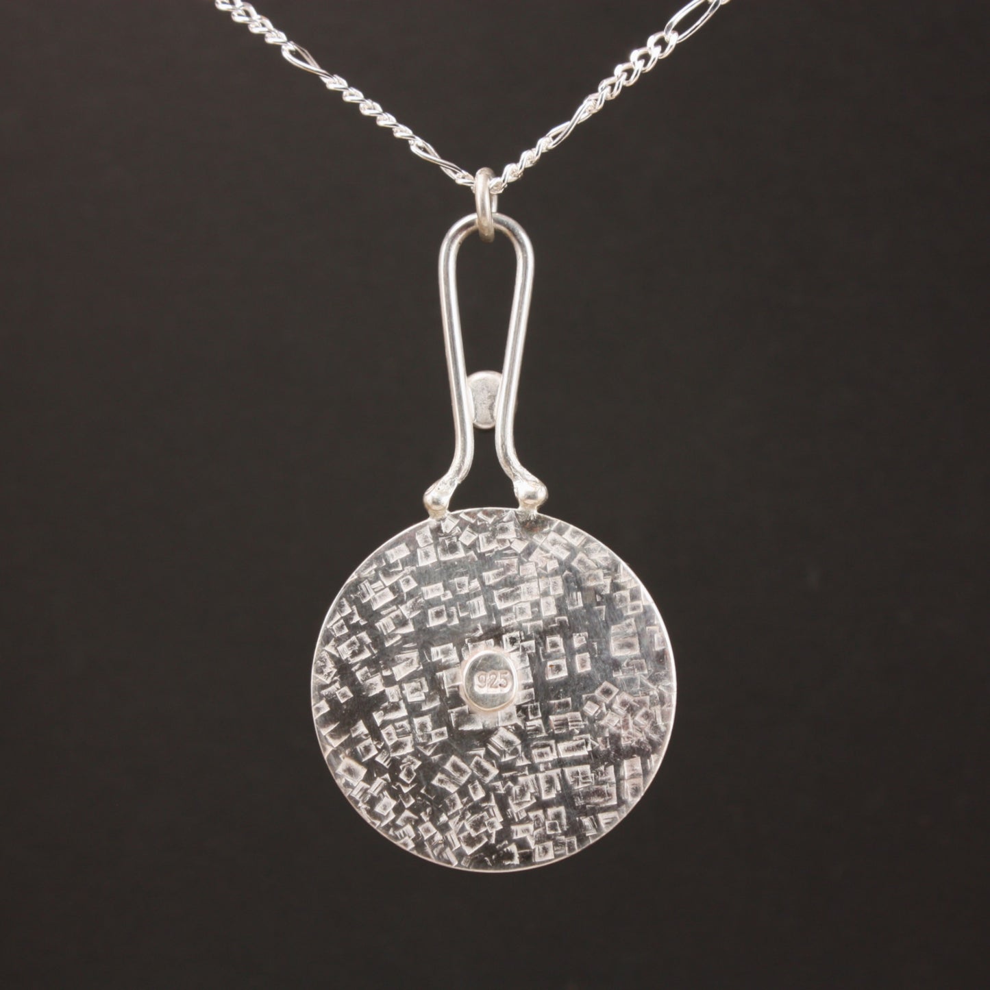 enamel pendant with citrine..