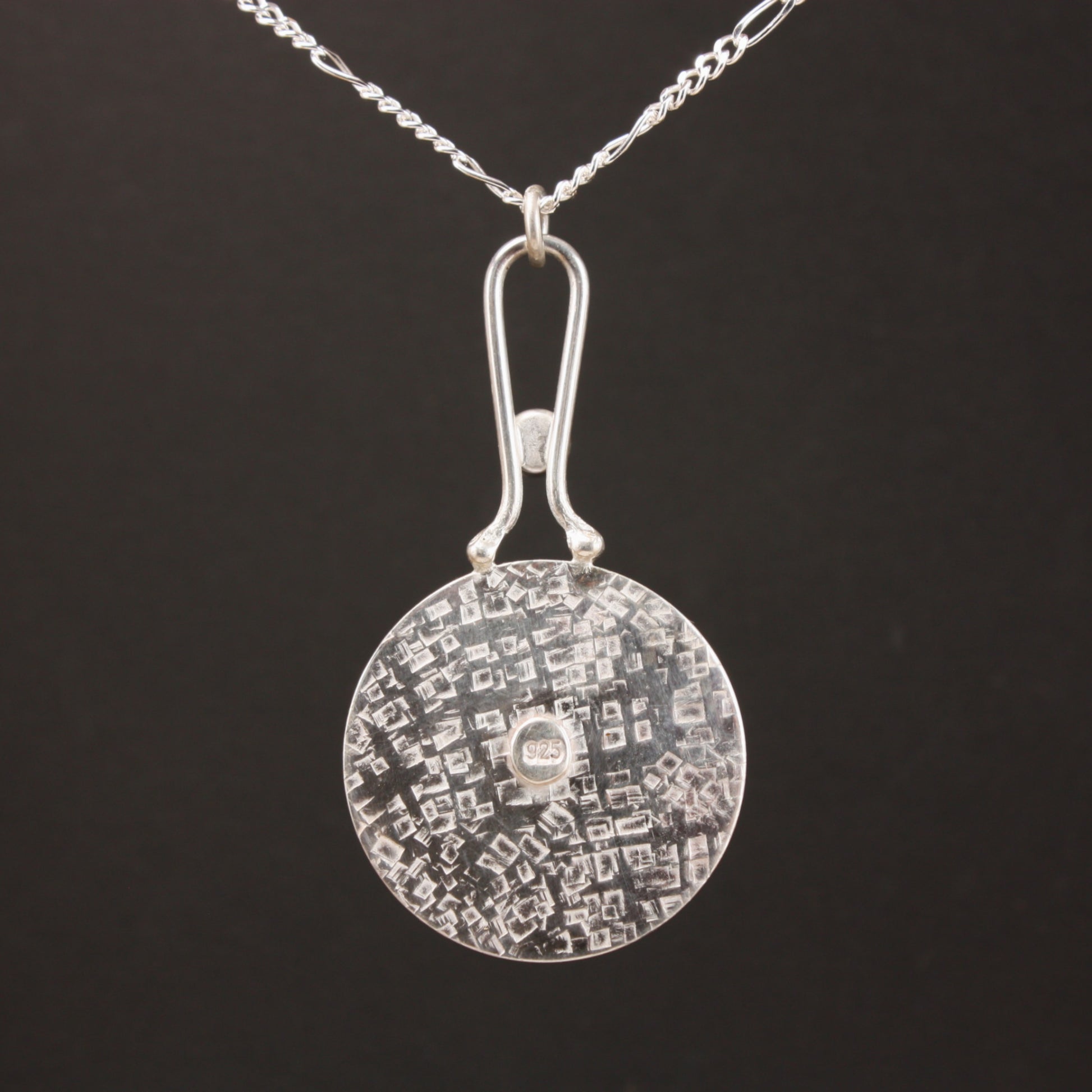 enamel pendant with citrine..