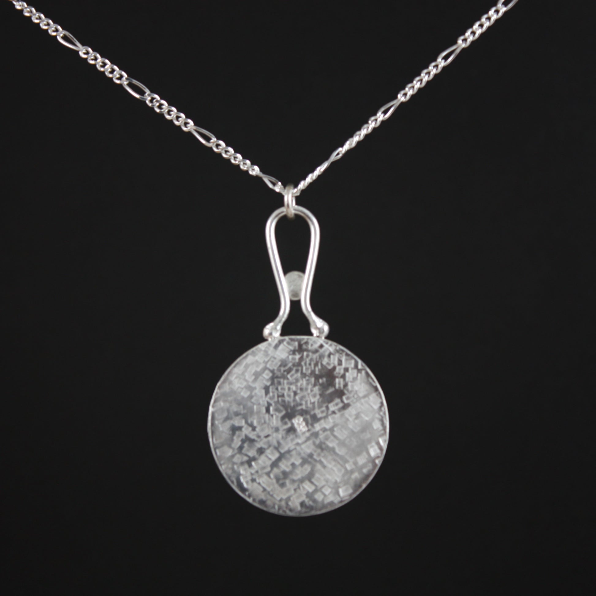 enamel pendant with pink tourmaline..