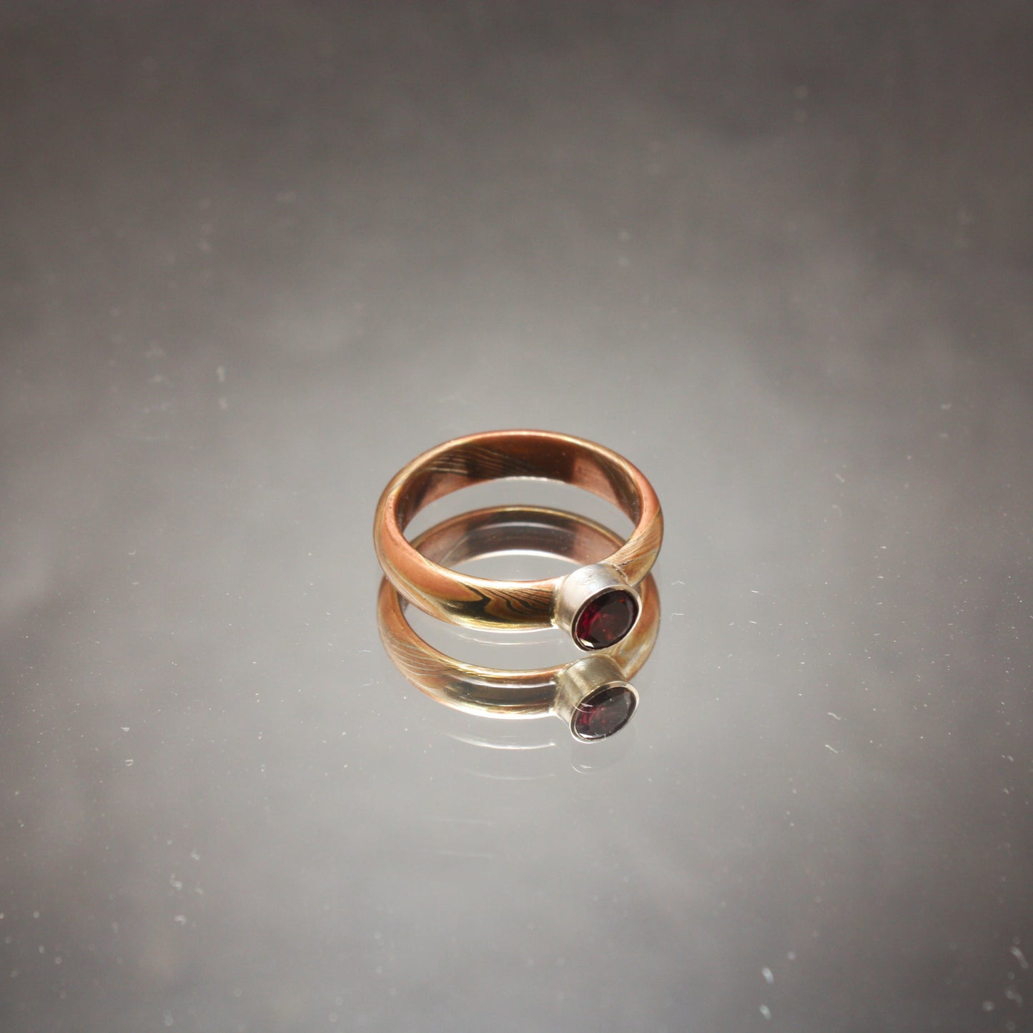 garnet-mokume-ring