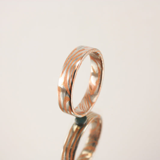 mokume-gane-ring