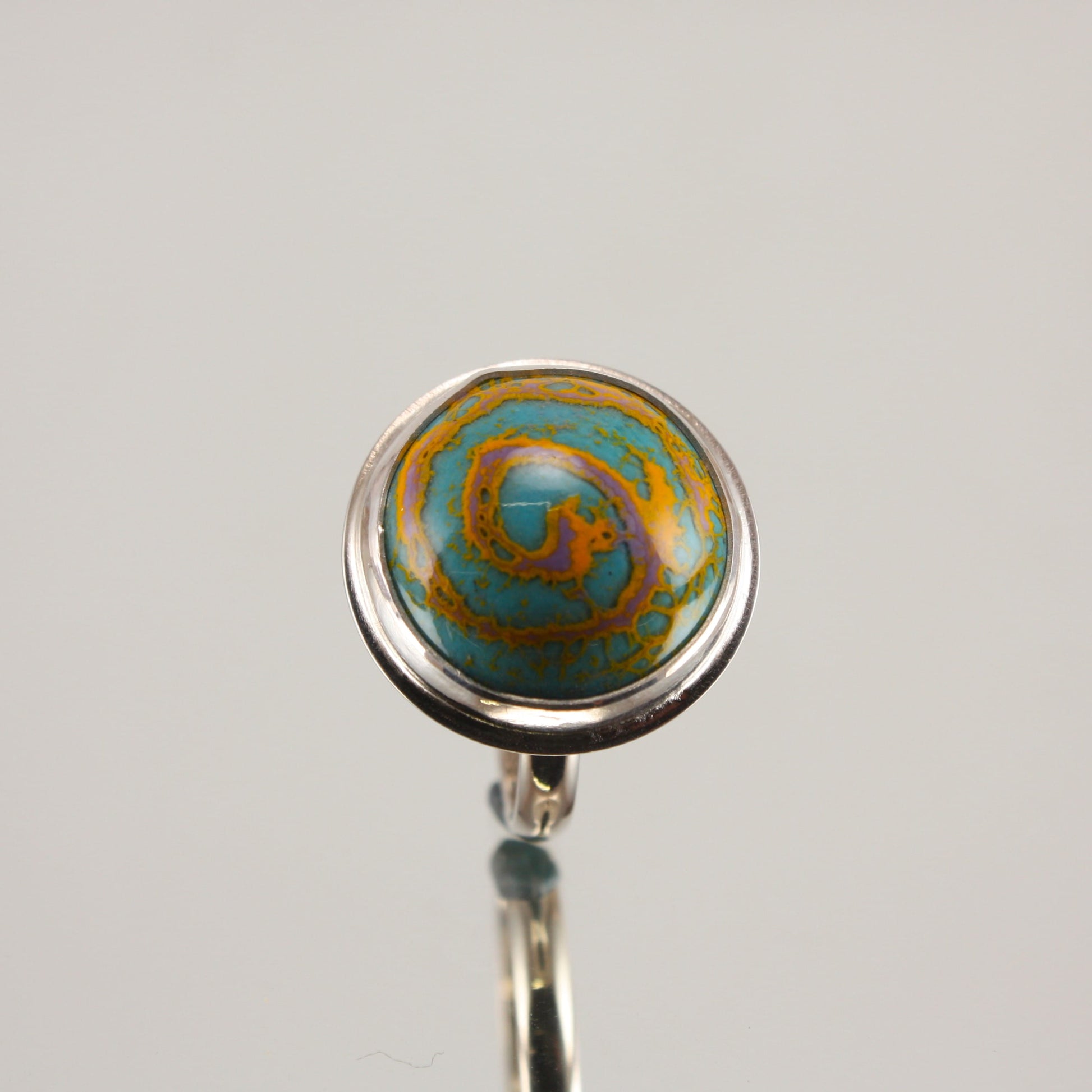 turquoise-and-yellow-round-enamel-ring