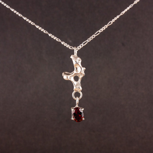 water cast with garnet