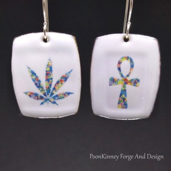 Enamel Hippie Earrings