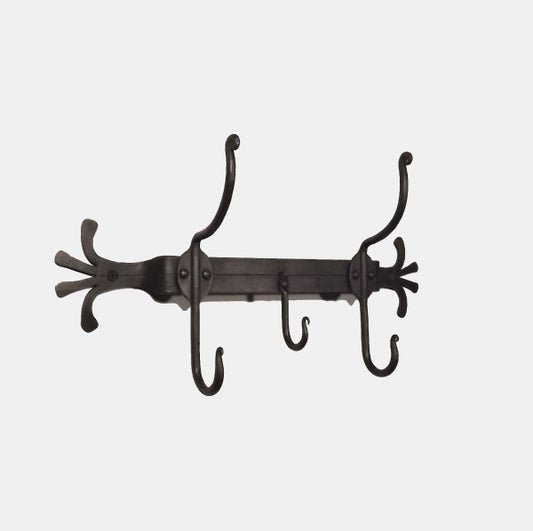 Forged 3 Hook Coat Rack