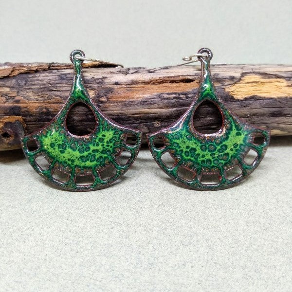 Green-Fan-Style-Earrings