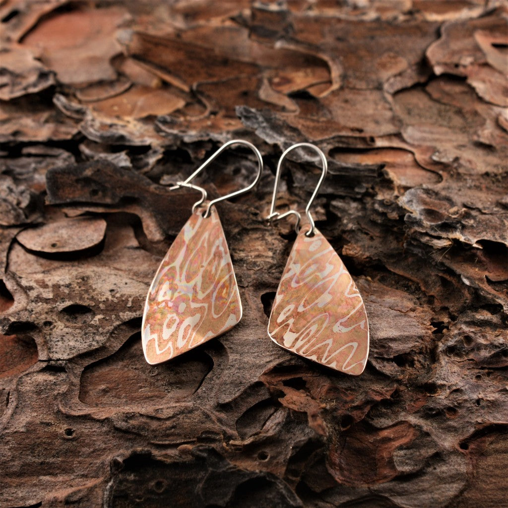 Mokume-Gane-Wing-Earrings