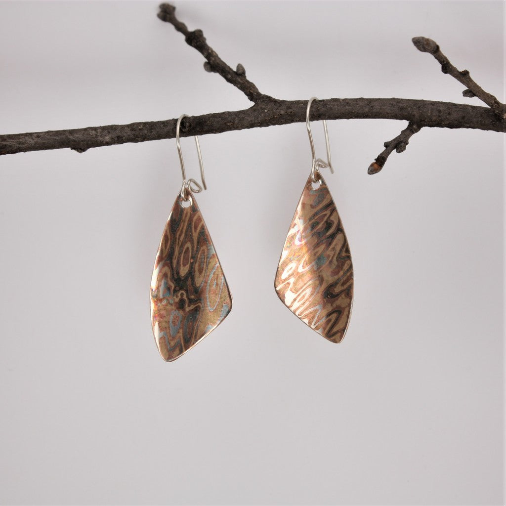 Mokume-Gane-Wing-Earrings