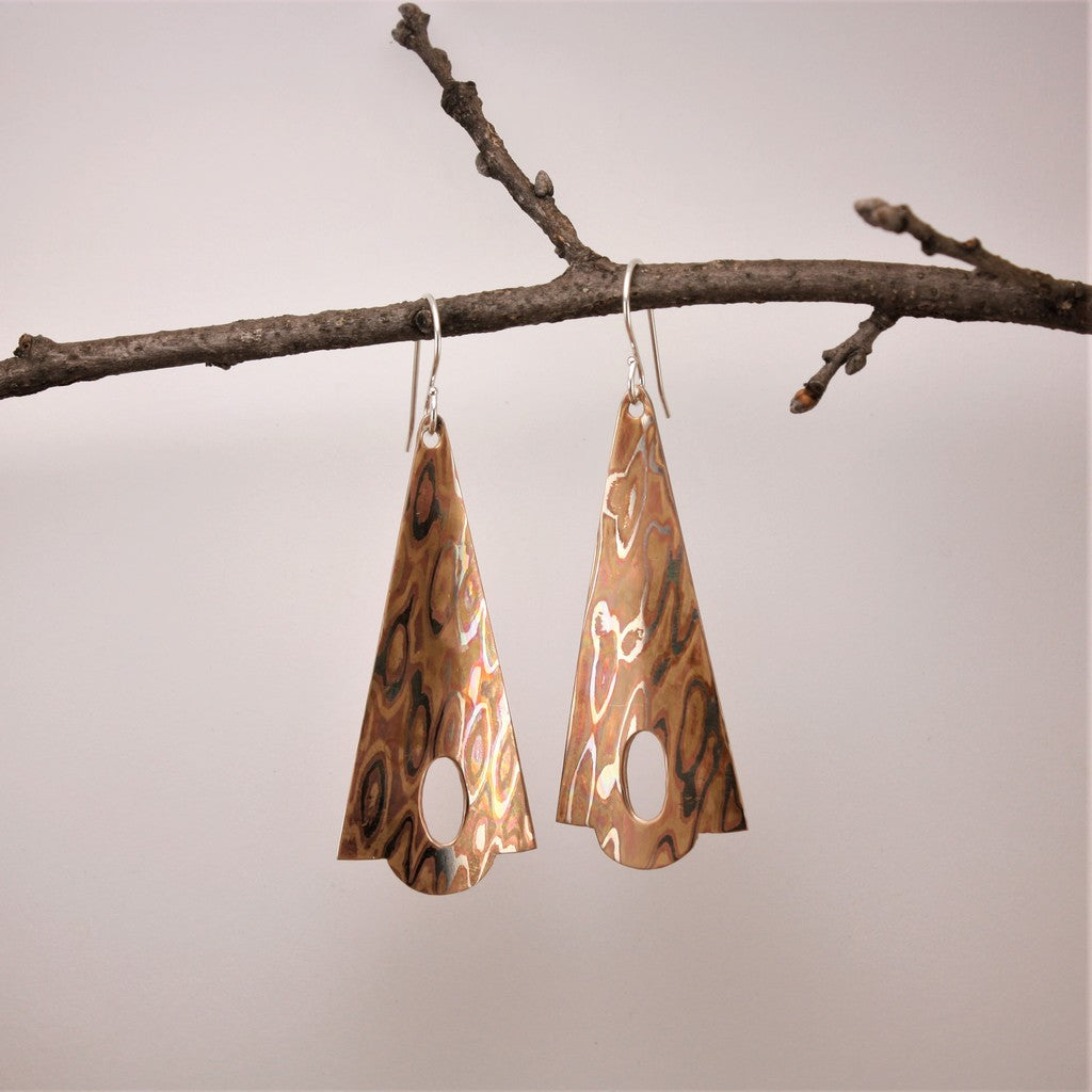 Pendulum-Mokume-Gane-Earrings
