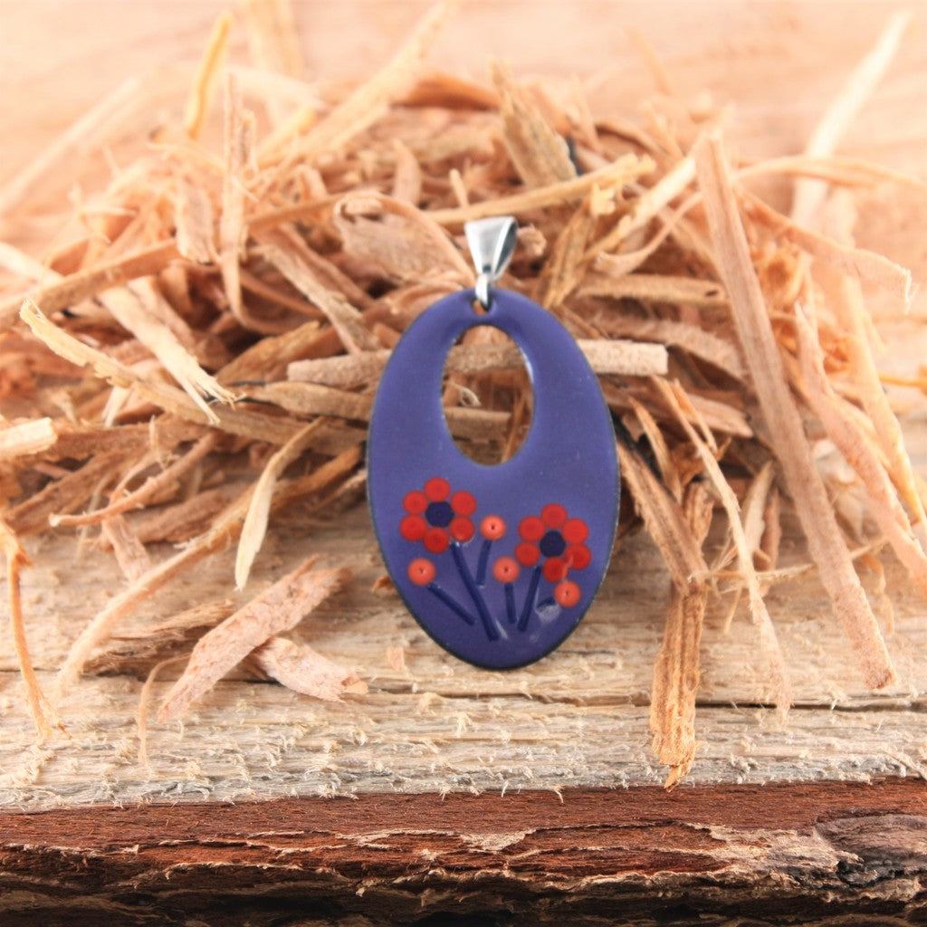 Purple-Flower-Pendant