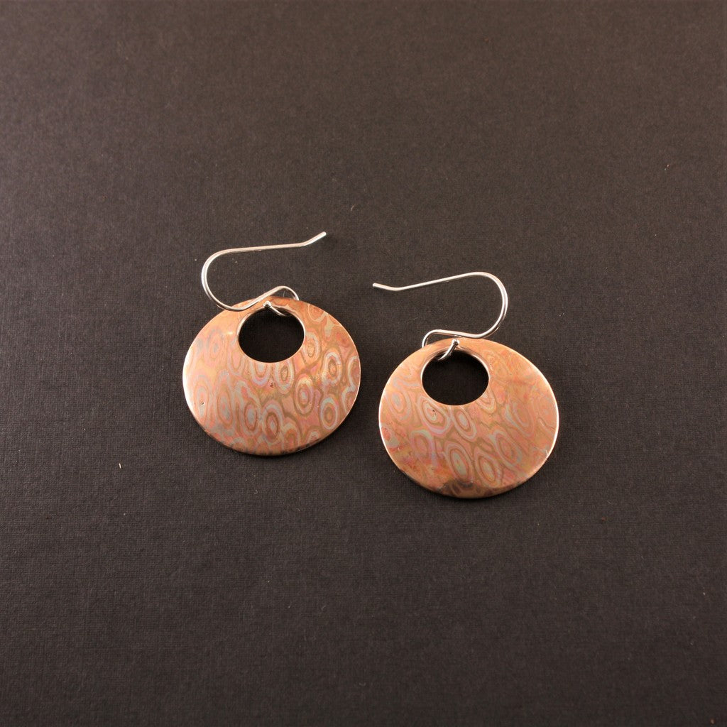 Rain-Drop-Pattern-Round-mokume-Earrings