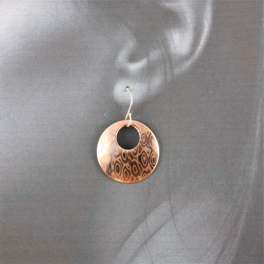 Rain-Drop-Pattern-Round-mokume-Earrings