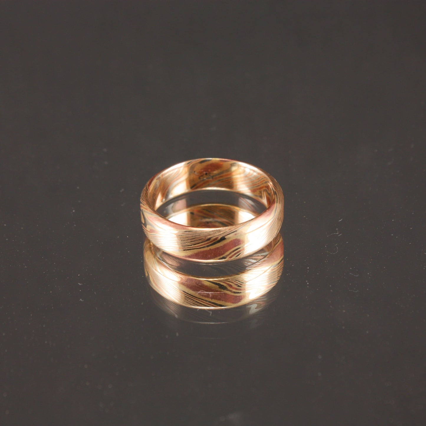 Flat-Band-Mokume-Ring