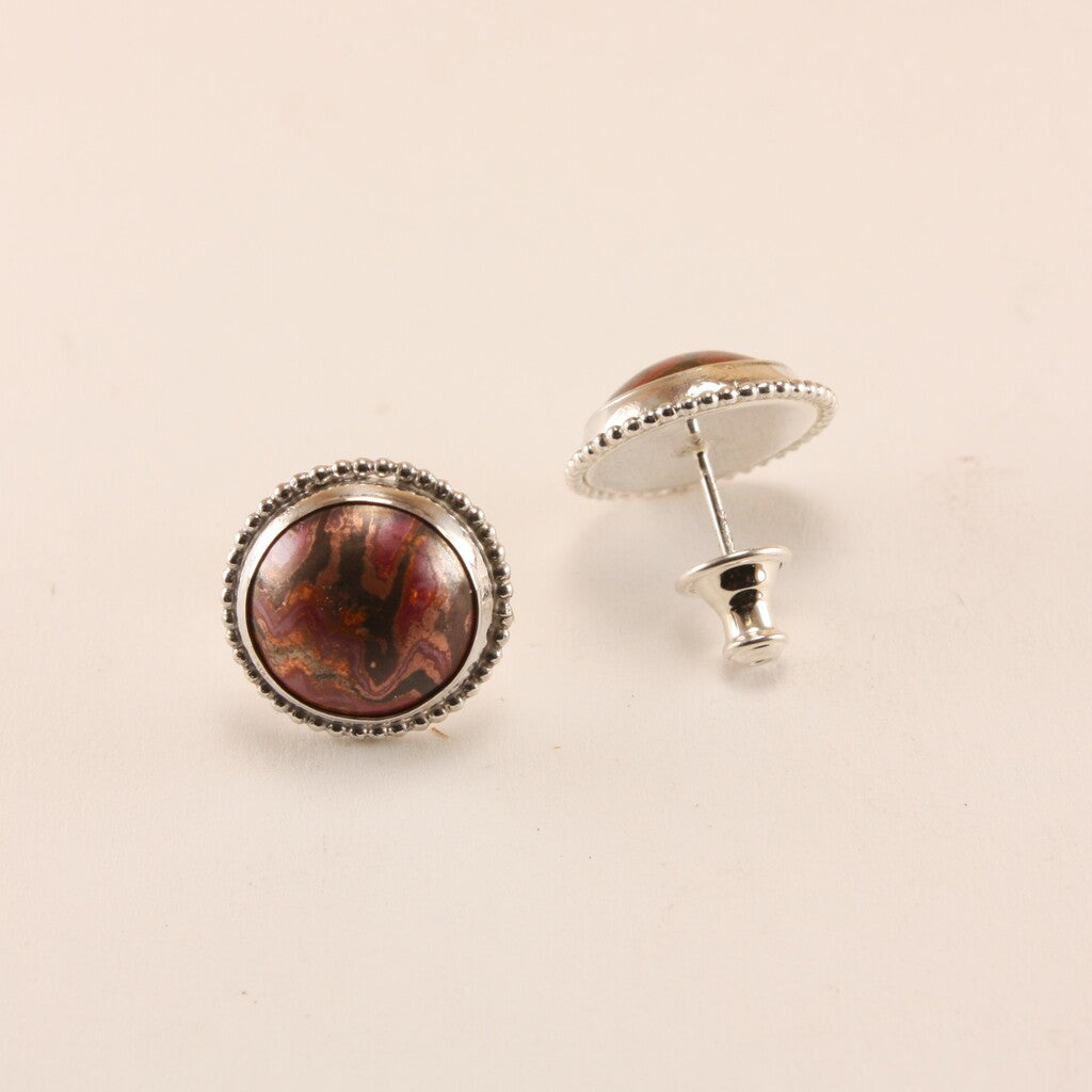 Hido Mokume Gane Stud Earrings