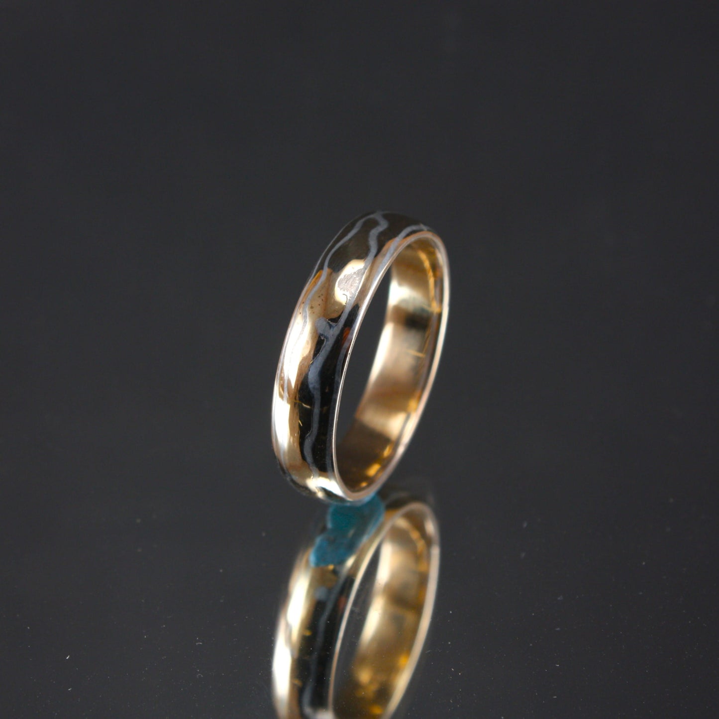 Gold Mokume Gane Ring