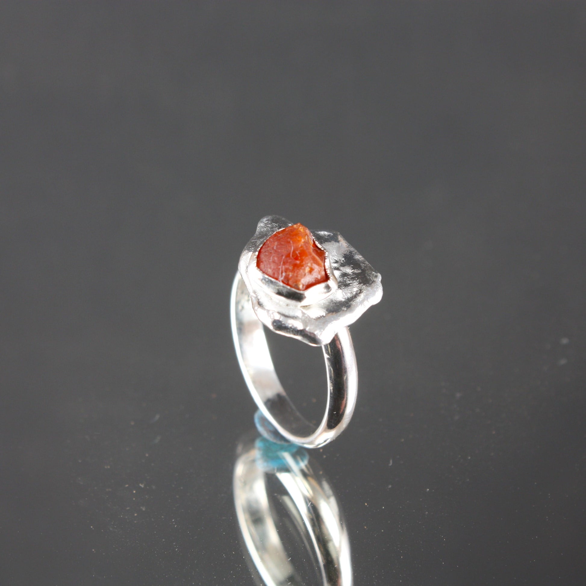 Raw-Carnelian-Water-Cast-Ring