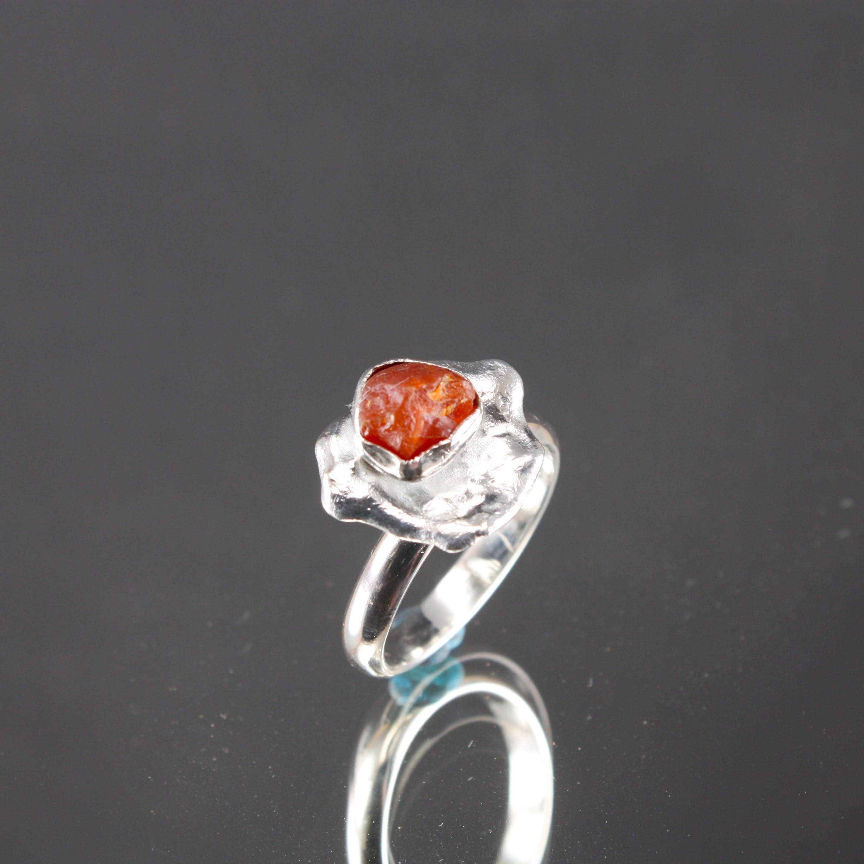 Color Cast Ring Raw Carnelian Water Cast Ring – poonkinneyforge