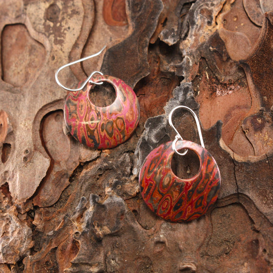 Round-mokume-earrings-with-hido-patina