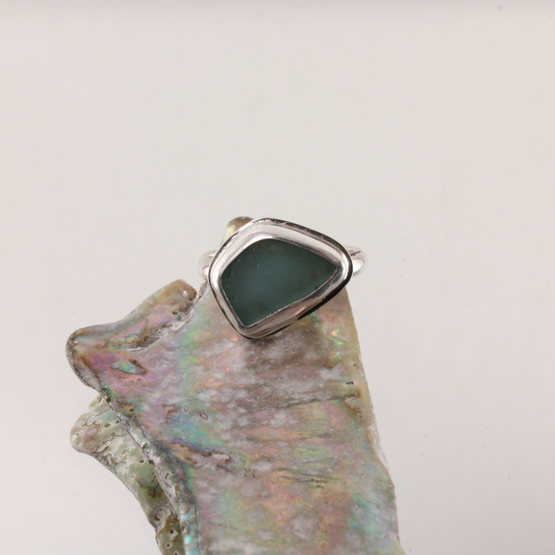 sea glass ring..