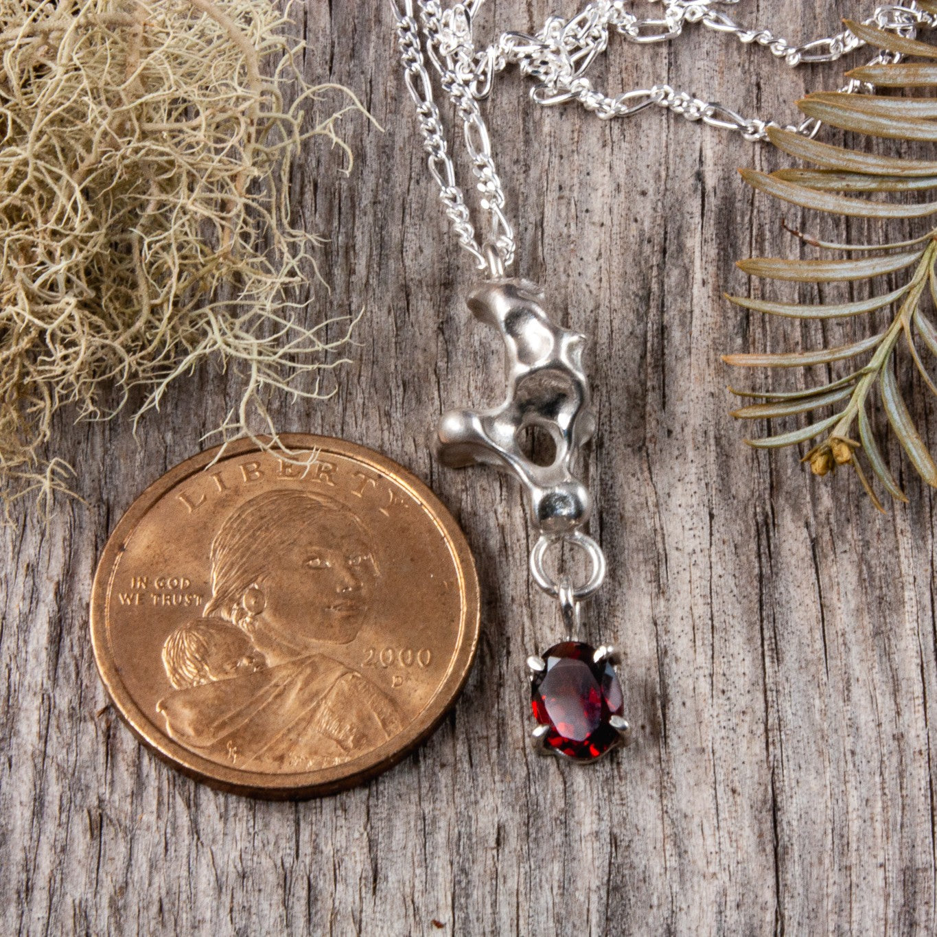 water cast with garnet...