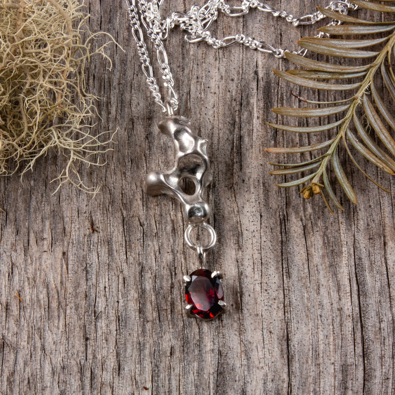 water cast with garnet.